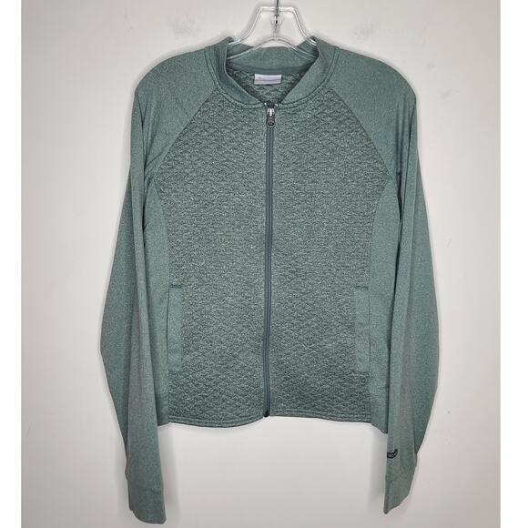 Columbia green quilted full zip lightweight jacket - small - Picture 1 of 5
